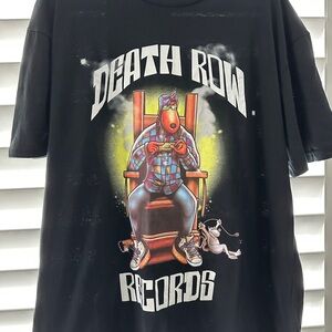 Death Row Records Black Graphic Tee